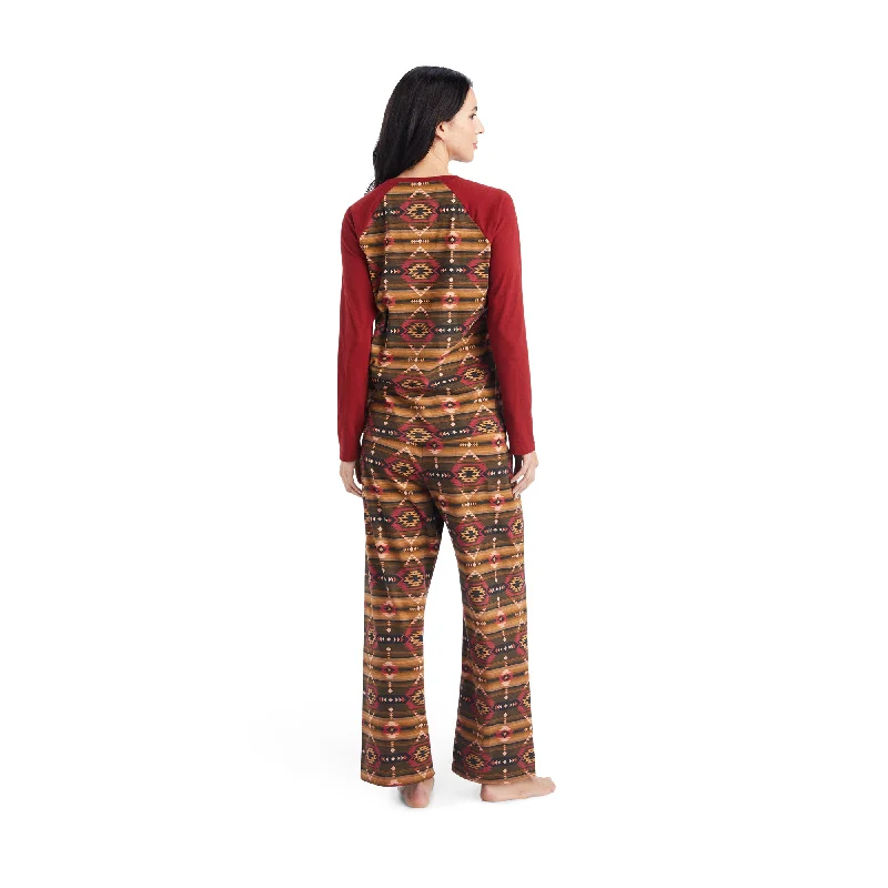 10042604 Ariat Women's Pajama Set Southwest Style print