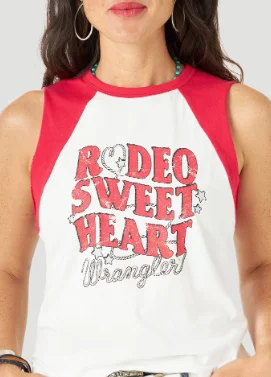 112315075 Wrangler ""Rodeo Sweet Hear"" Tank Top