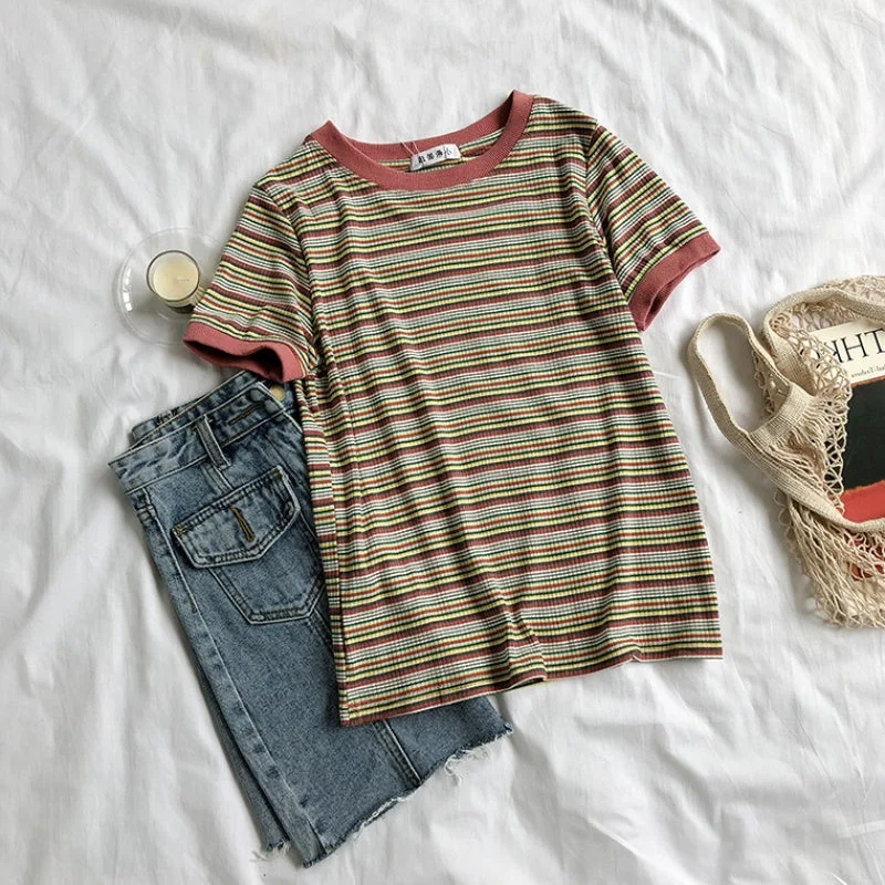 Chic Striped T-Shirt YV41134