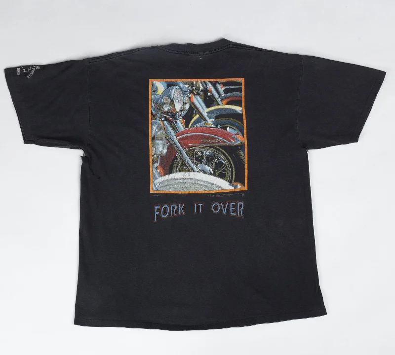 Vintage 1996 Harley Davidson ""Fork It Over"" T Shirt - Extra Large