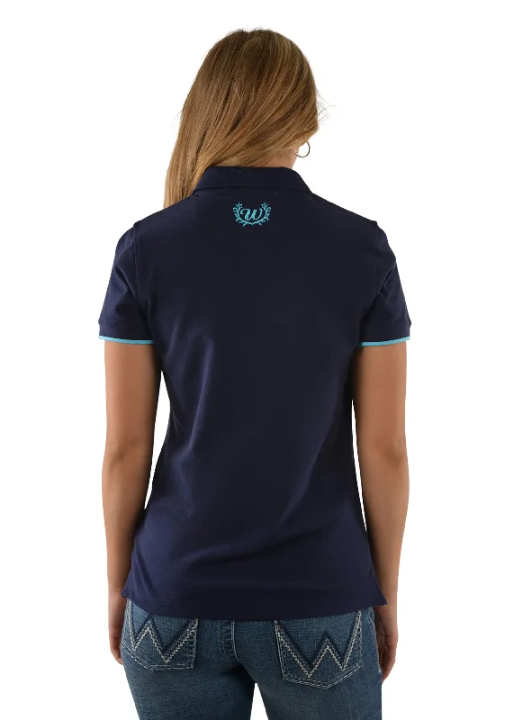 X1S2565723 Wrangler Women's Shelly Polo Navy