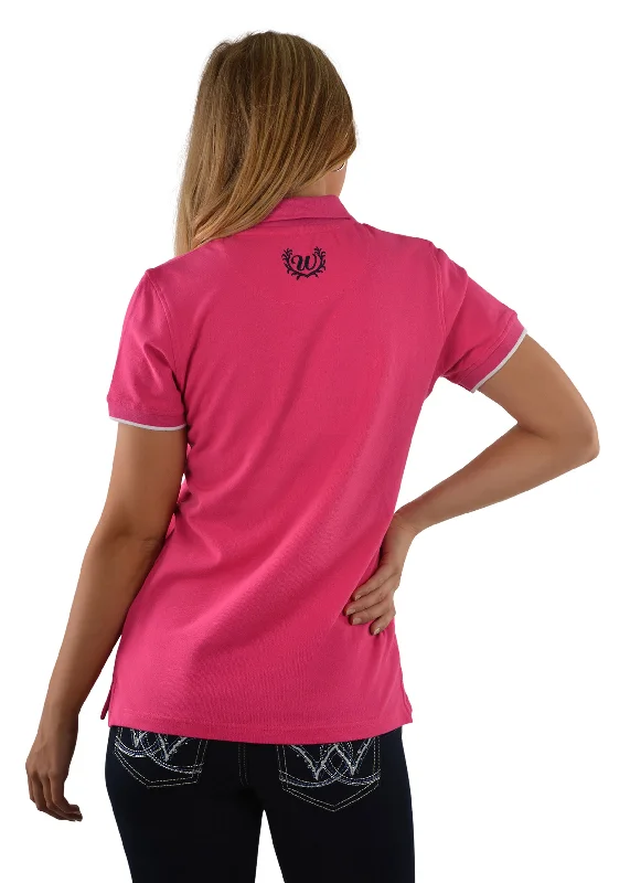 X1S2565723 Wrangler Women's Shelly Polo Pink