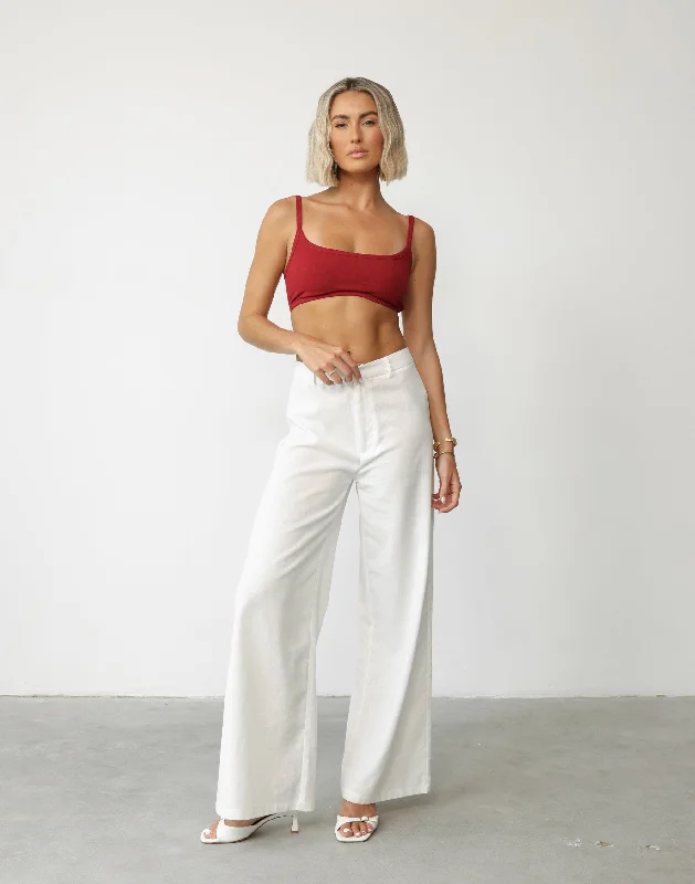 Malina Crop Top (Cherry)