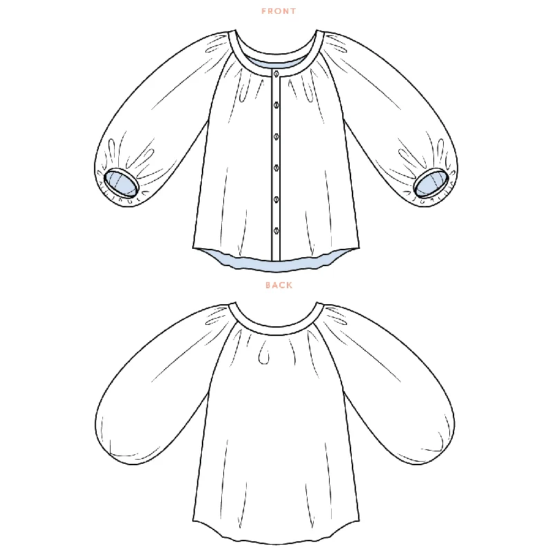 PDF Pattern - Amalfi Blouse | Sewing Patterns by Masin