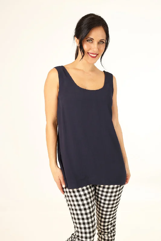 Spring Iris Navy Top - SALE