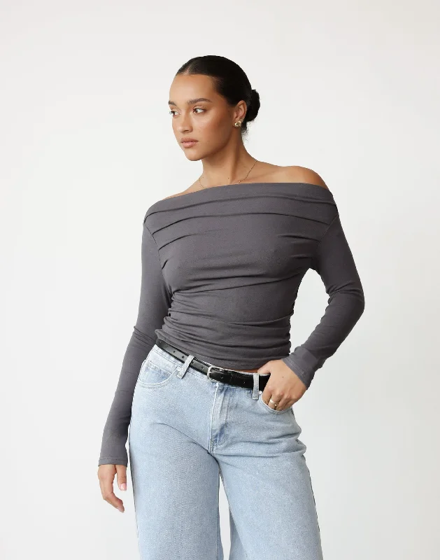 Alyanna Top (Charcoal)