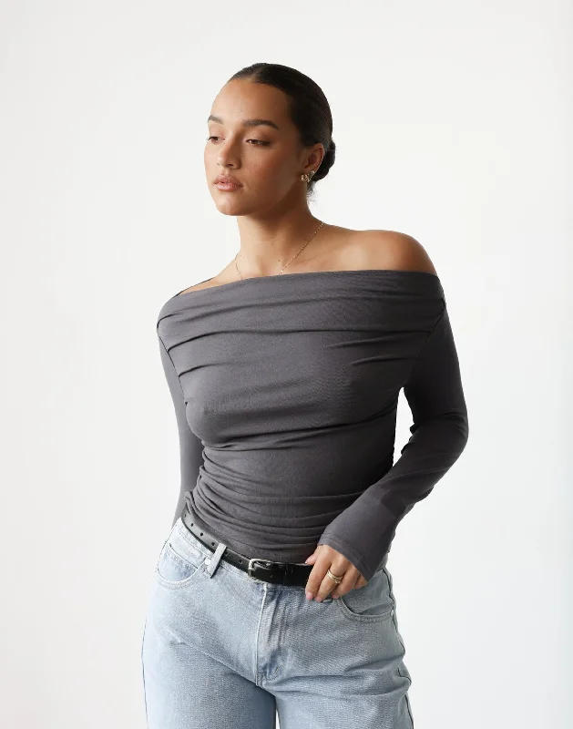 Alyanna Top (Charcoal)