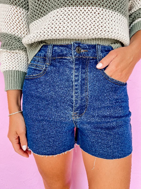 Sunnyvale High Rise Denim Shorts