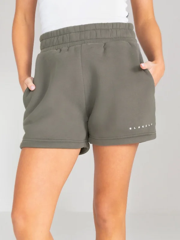 Isabel Jogger Shorts - Safari Green