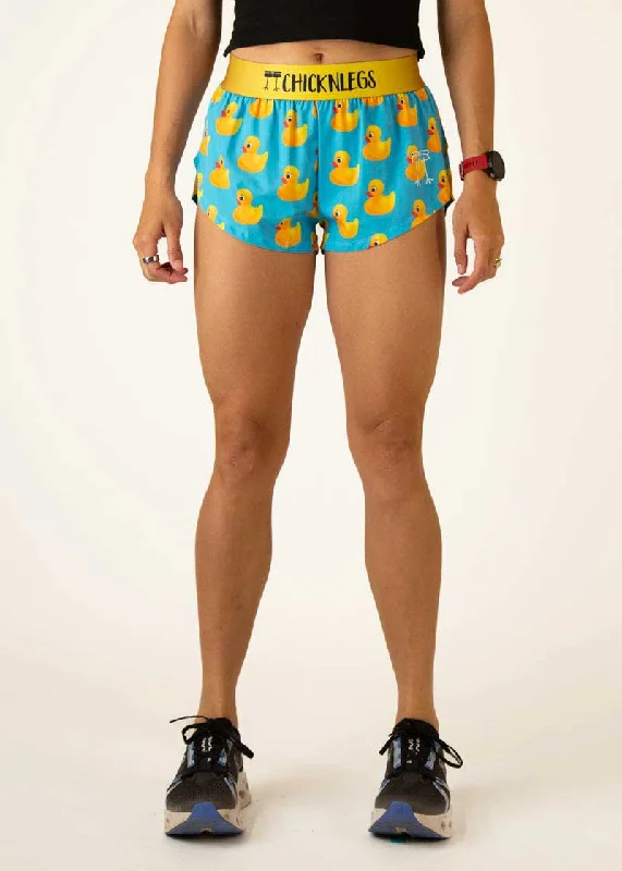 Women's Rubber Ducky 1.5"" Split Shorts