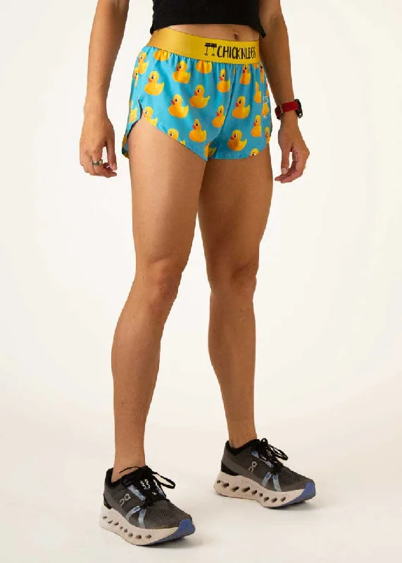 Women's Rubber Ducky 1.5"" Split Shorts