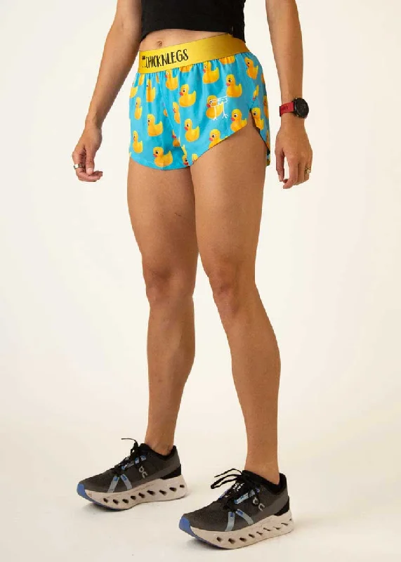 Women's Rubber Ducky 1.5"" Split Shorts