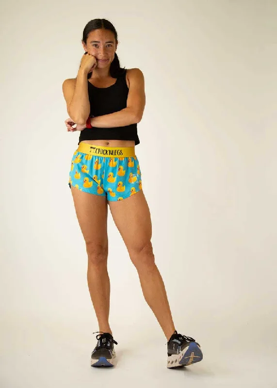 Women's Rubber Ducky 1.5"" Split Shorts