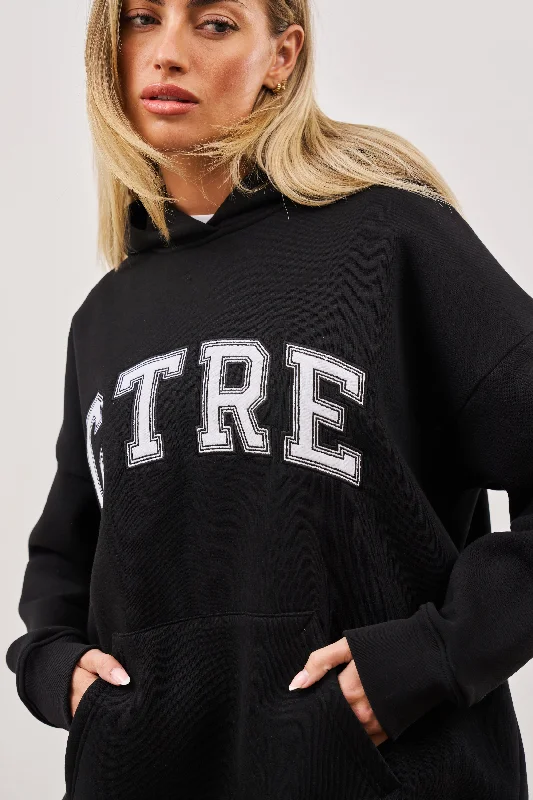 CTRE OVERSIZED HOODIE - BLACK