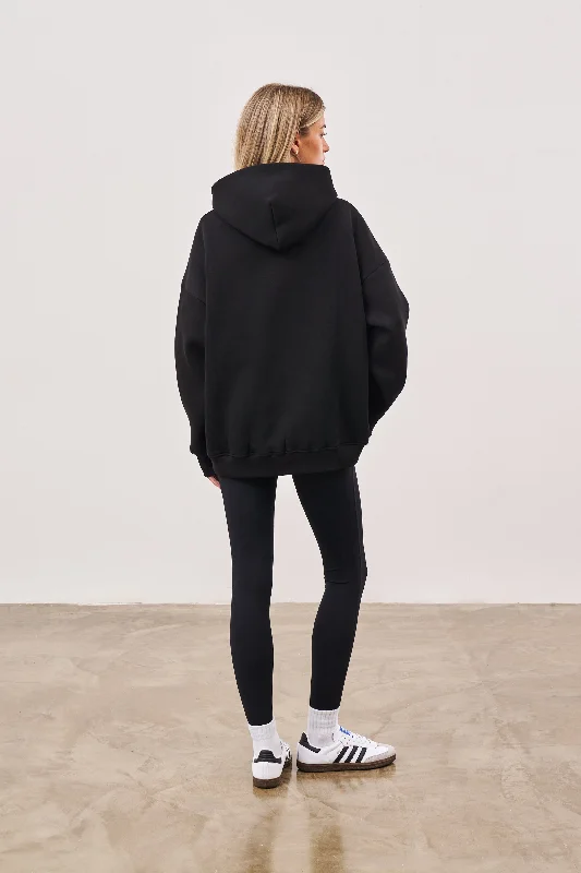 CTRE OVERSIZED HOODIE - BLACK