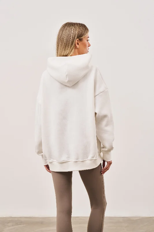 CTRE OVERSIZED HOODIE - OFF WHITE