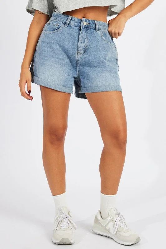 Denim Short Jeans High Rise