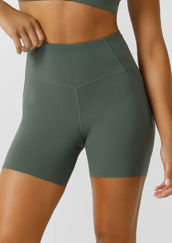 Formation 2-Pocket Recycled 16cm Bike Short | Agave Green