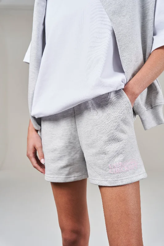 LATE CHECKOUT SHORTS - GREY MARL