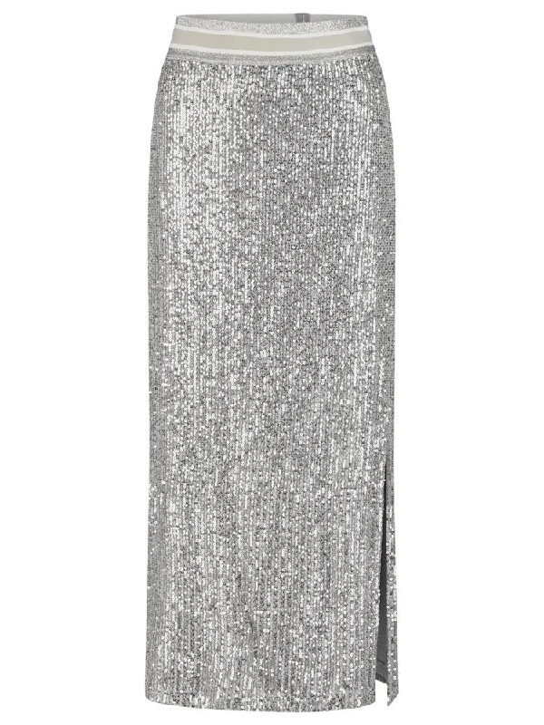 Marc Aurel Skirt Silver Grey