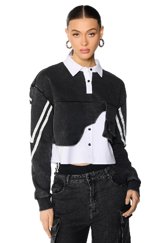 MAXINE LAYERED SWEATSHIRT