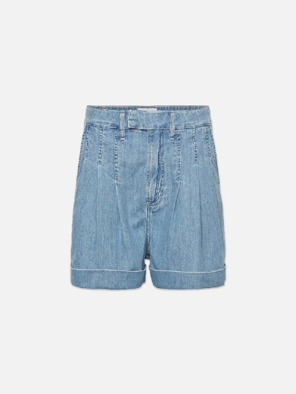 Pleated Wide Cuff Short -- Rhythm