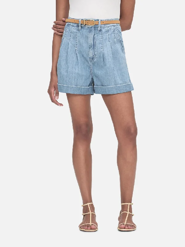 Pleated Wide Cuff Short -- Rhythm