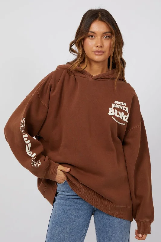 Santa Monica Hoodie | Brown