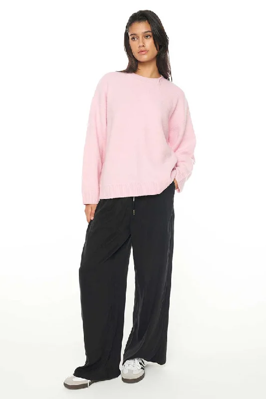 Solar Elle Knit Crew | Blush