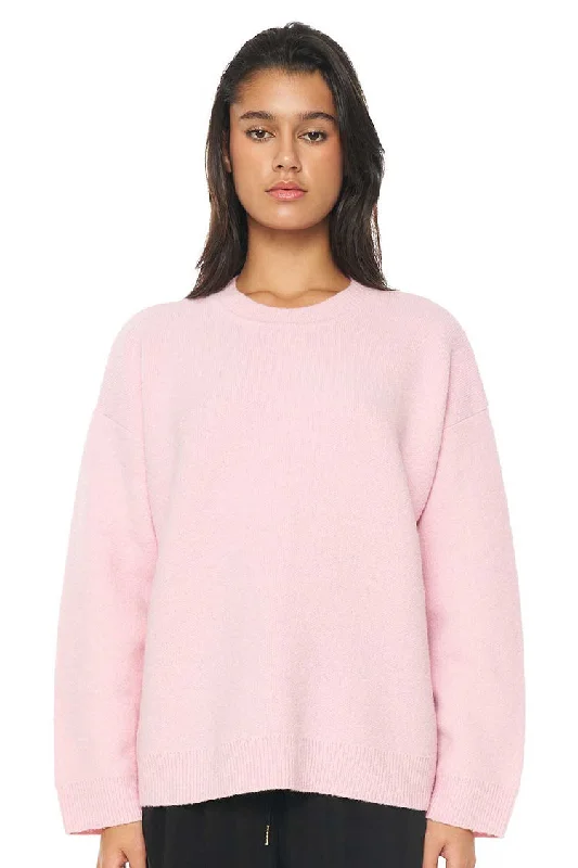 Solar Elle Knit Crew | Blush