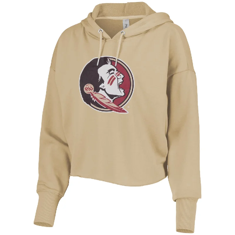 ZooZatz Women's Seminole Logo Crop Hood - Gold