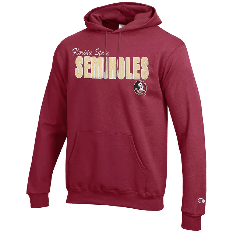 Champion Women's Florida State Seminoles/Seminole Logo Hoodie - Garnet