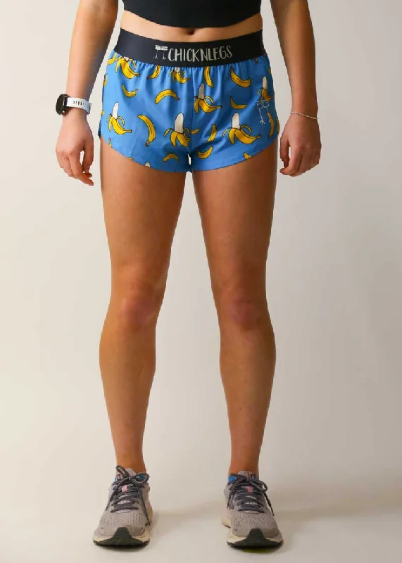 Women's Blue Bananas 1.5"" Split Shorts