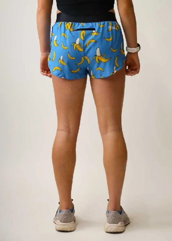 Women's Blue Bananas 1.5"" Split Shorts