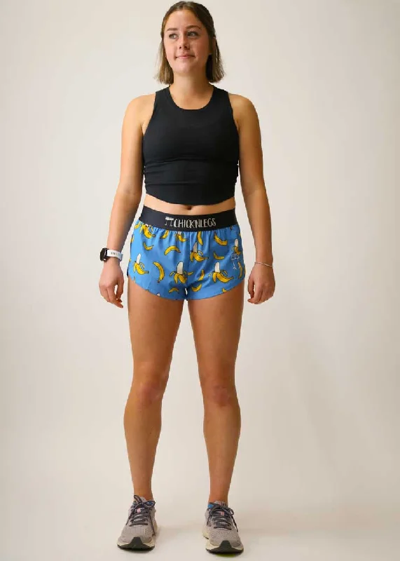 Women's Blue Bananas 1.5"" Split Shorts