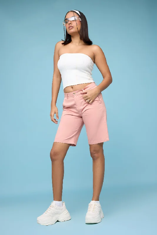 Women's Peach Summer Shorts