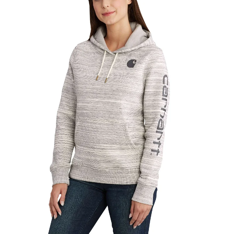 Women's Relaxed Fit Midweight Logo Sleeve Graphic Sweatshirt