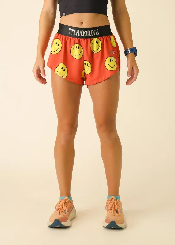 Women's Smiley 1.5"" Split Shorts