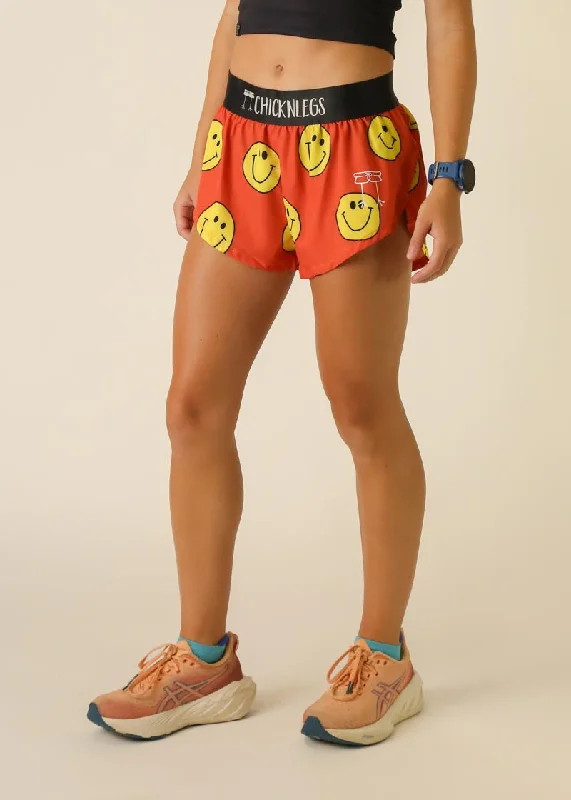 Women's Smiley 1.5"" Split Shorts