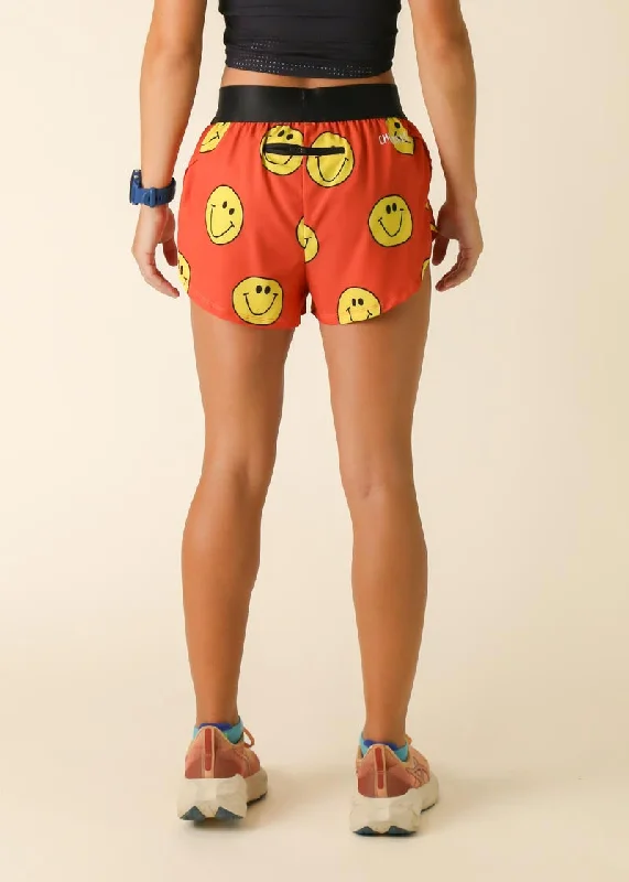 Women's Smiley 1.5"" Split Shorts