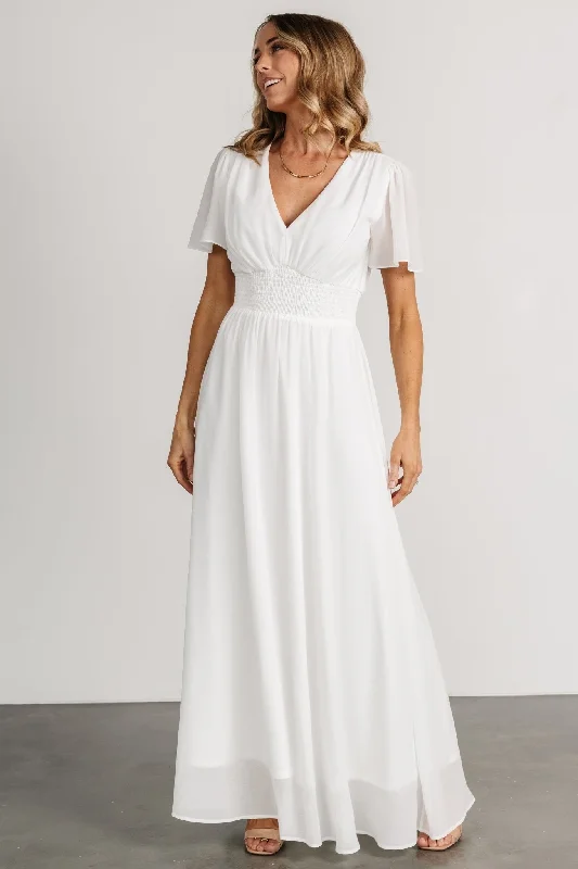 Birdie Maxi Dress | White