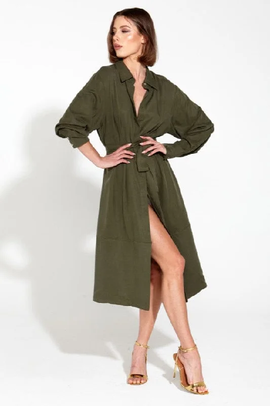 Alter Ego Duster Coat Shirt Dress