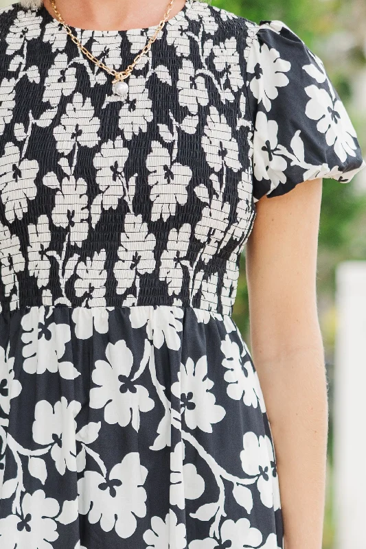 Make The Right Choice Black Floral Maxi Dress