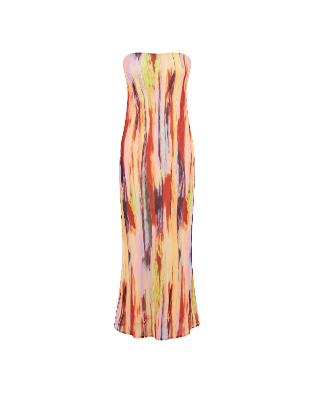 ST BARTS STRAPLESS MAXI DRESS