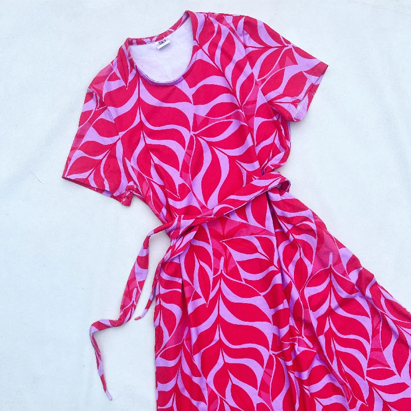 Unbe-leaf-able Pink  Maxi Dress