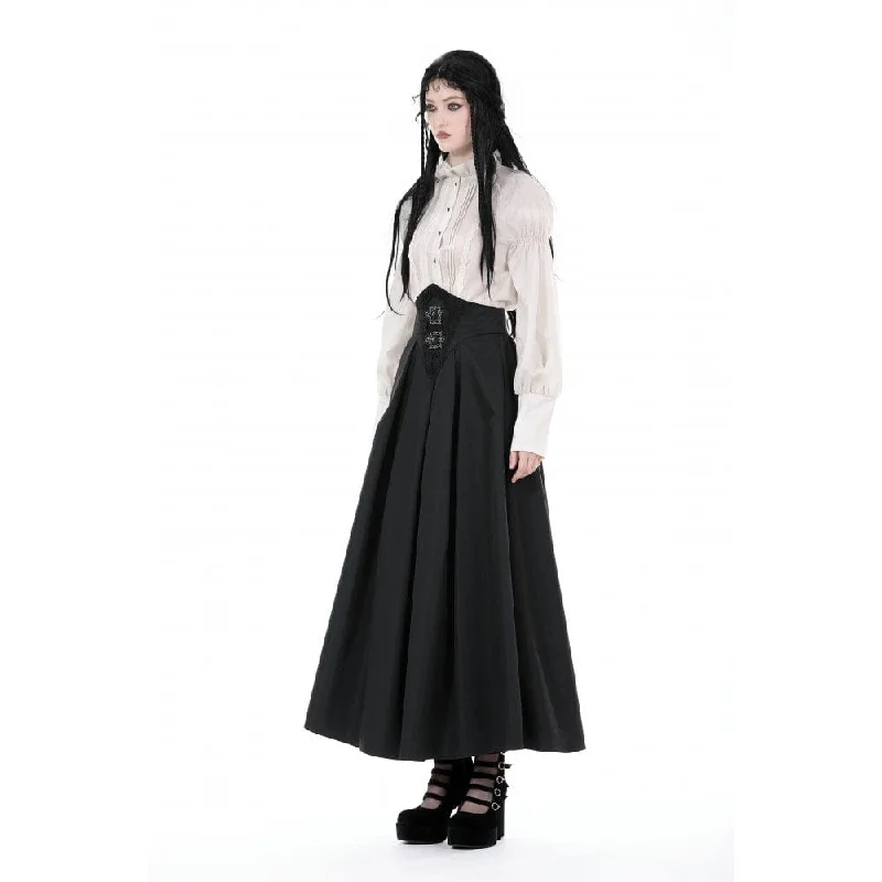 Women's Gothic High-waisted Pleated Long Skirt