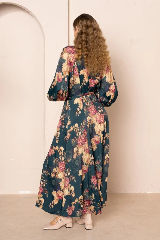 Zylvia Raglan Sleeve Maxi Dress